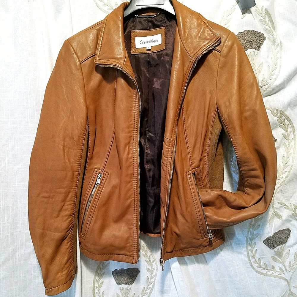 Medium Tobacco Leather Jacket